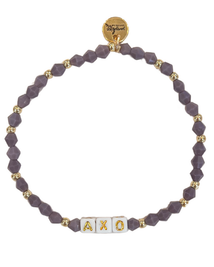 AXO Sorority Letter Block Bracelet