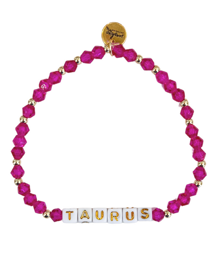 Taurus Letter Block Bracelet