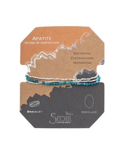 Delicate Stone Wrap Bracelet/Necklace
