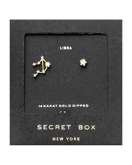 Zodiac Single Constellation & Stud Earrings