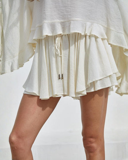 Hardey Layered Drawstring Skort