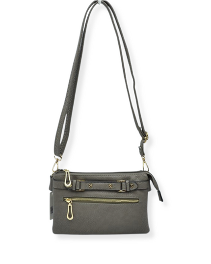 Detailed Medium Vegan Leather Crossbody