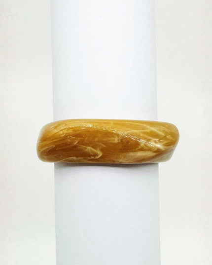 Abstract Square Resin Bangle Bracelet
