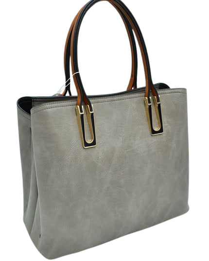 Chestnut Strap Shoulder Bag With Rustic Finish