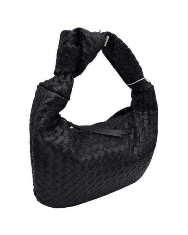 Knot Woven Shoulder Bag