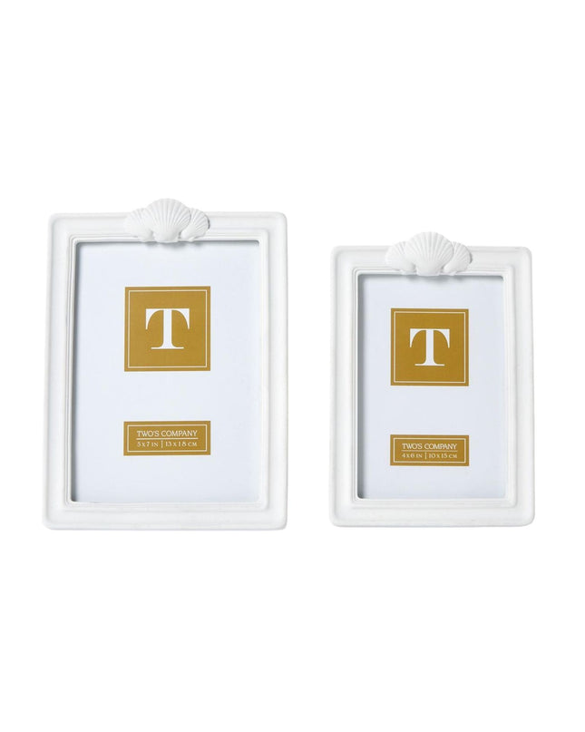 White Shell Picture Frame