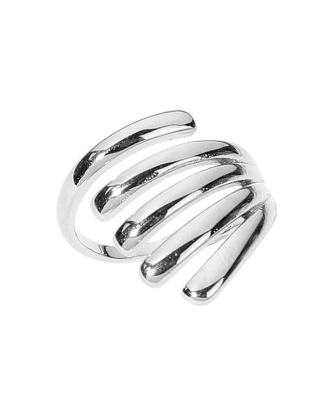 Wide Split Ribbed Ring