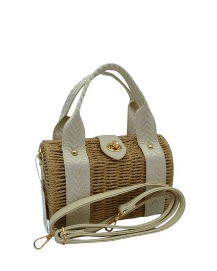 Structured Twist Lock Handbag