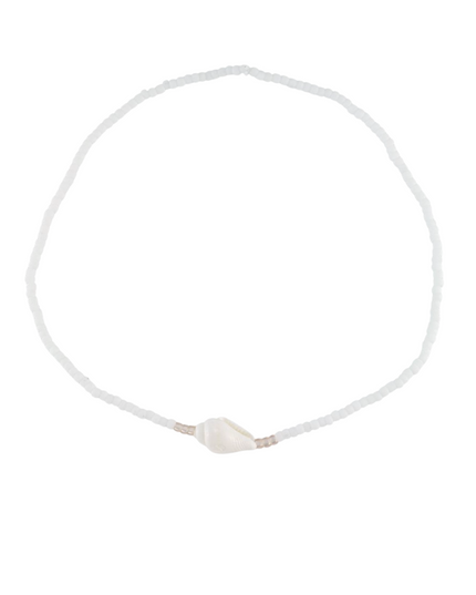 Nassa Shell Seedbead Stretch Anklet