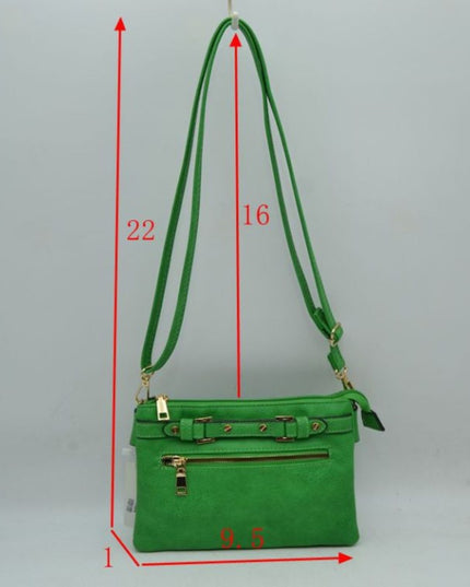 Detailed Medium Vegan Leather Crossbody
