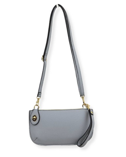 Twist Closure Small Wristlet Crossbody Bag