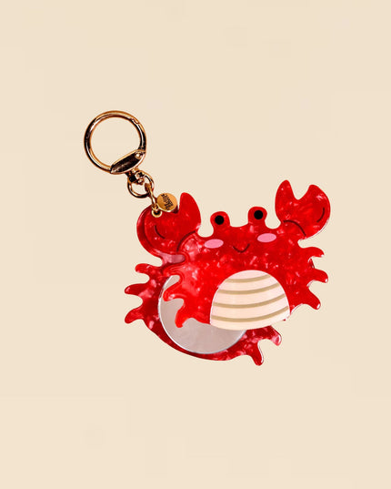Crab Mini Mirror Bag Charm Bag Charm