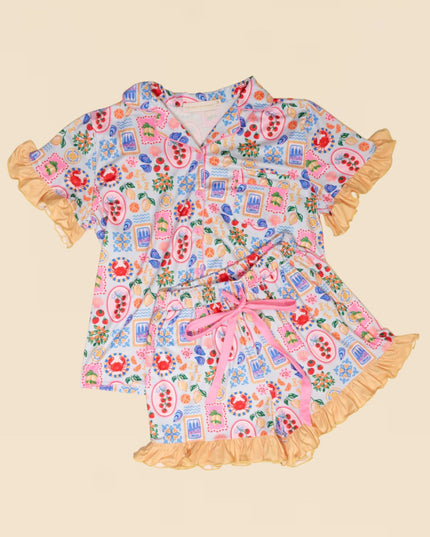 Ciao Bella Slumber Party Pajama Shorts Set