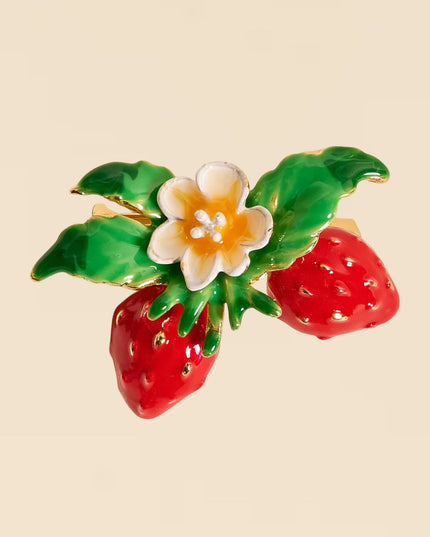 Strawberry Duo Timeless Brooch