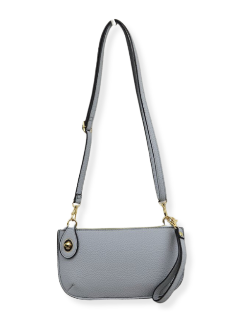 Twist Closure Small Wristlet Crossbody Bag