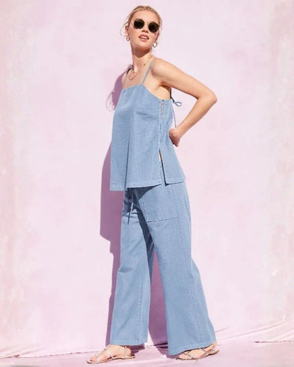 Wide Leg Linen Pants