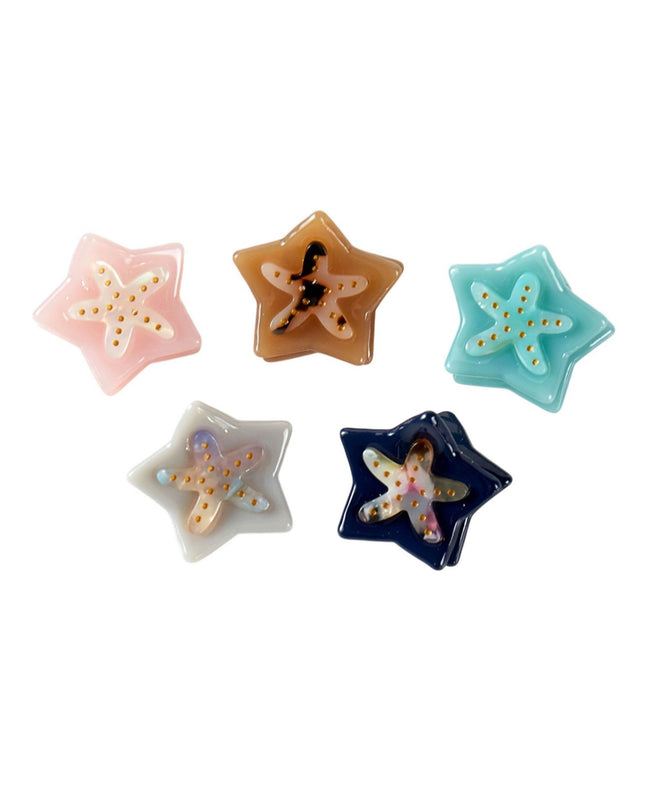 Starfish Shape Mini Hair Claw Clip