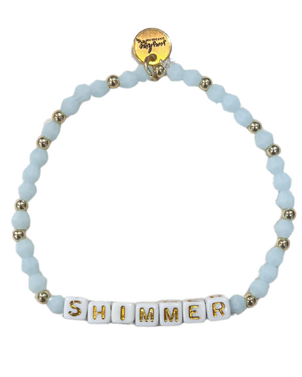 Shimmer Letter Block Bracelet