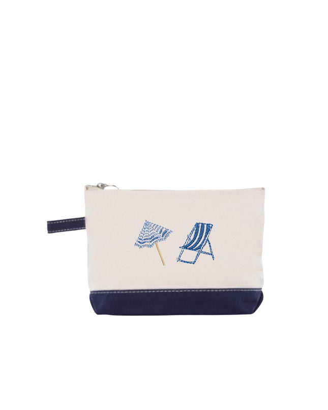 Two Icons Makeup Bag Personalized Canvas Pouch