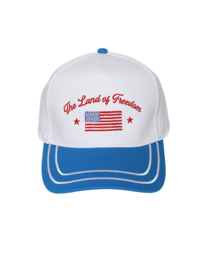 Americana The Land Of Freedom Embroidery Two Tone Trucker Hat