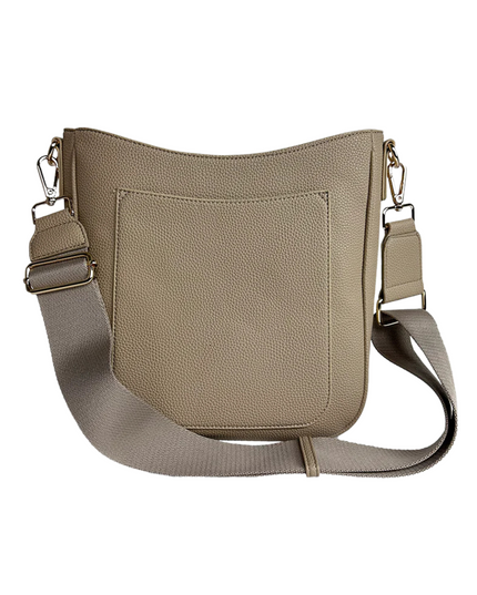 Maxine Vegan Pebble Leather Messenger Bag