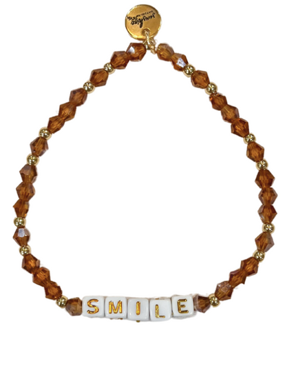 Smile Letter Block Bracelet