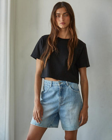 Everyday Cropped Short Sleeve Tee
