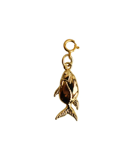 Goldfish Gold Metal Charm