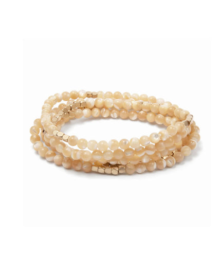 Beaded Stone Wrap Bracelet/Necklace
