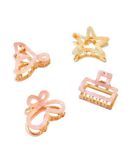 Shape Mini Hair Gold Claw Clip