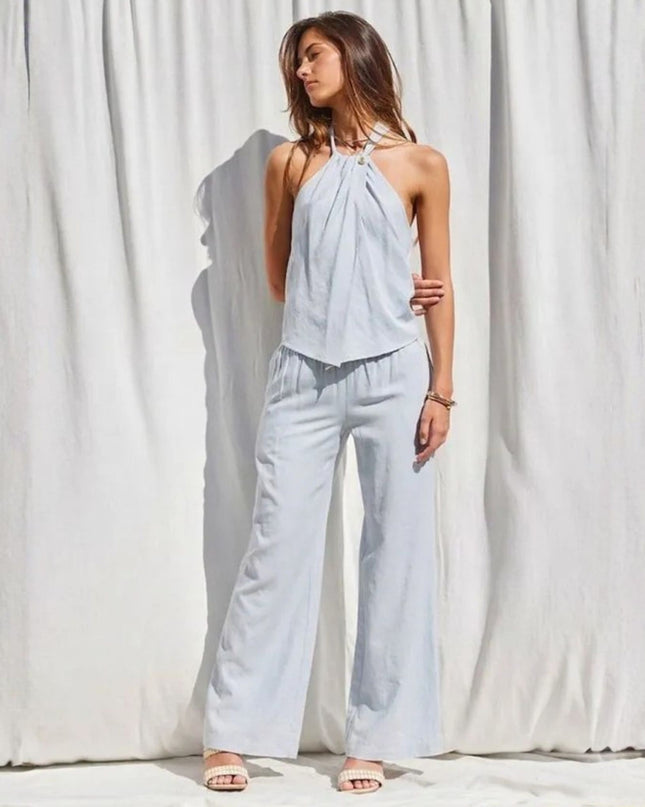 Smocked Waist Flowy Pants