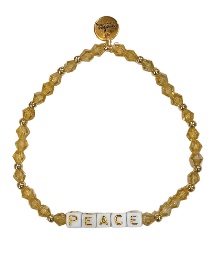 Peace Letter Block Bracelet