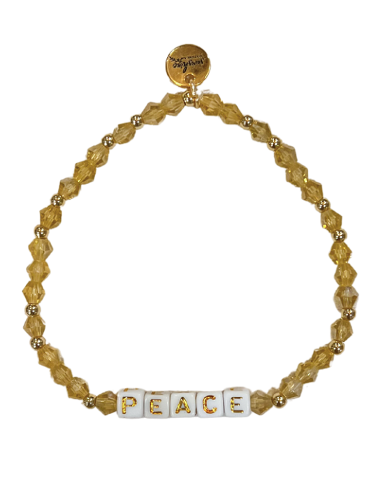 Peace Letter Block Bracelet