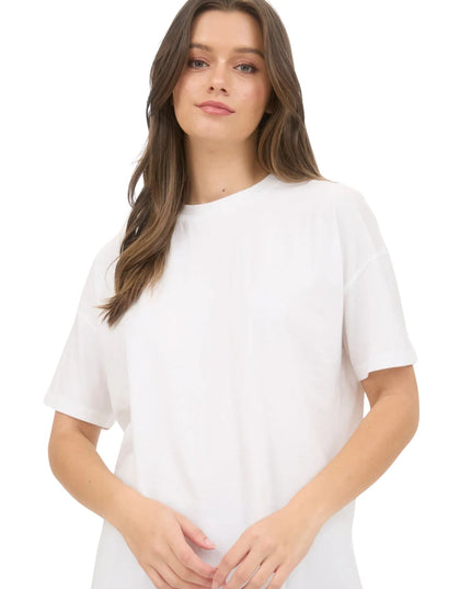 Drop Shoulder Short Sleeve Top