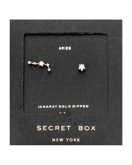 Zodiac Single Constellation & Stud Earrings