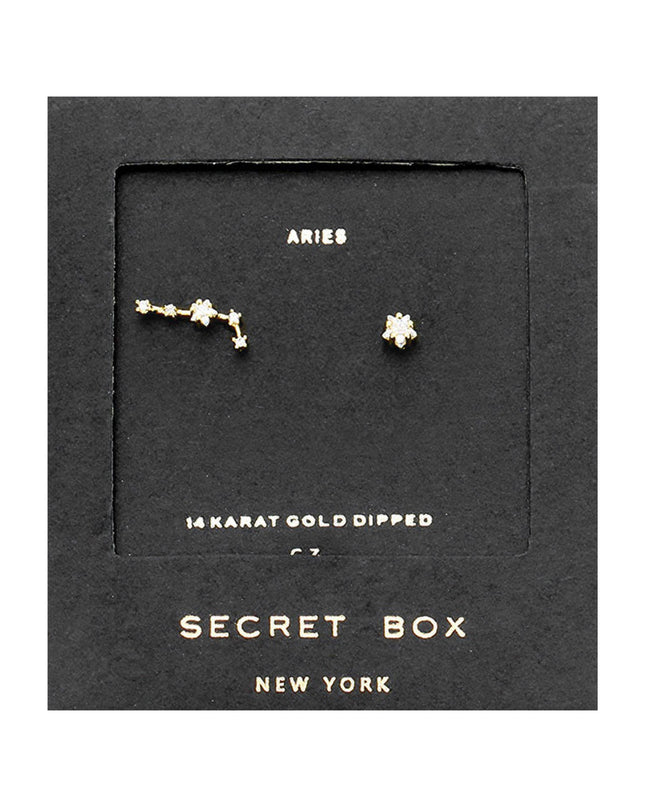 Zodiac Single Constellation & Stud Earrings