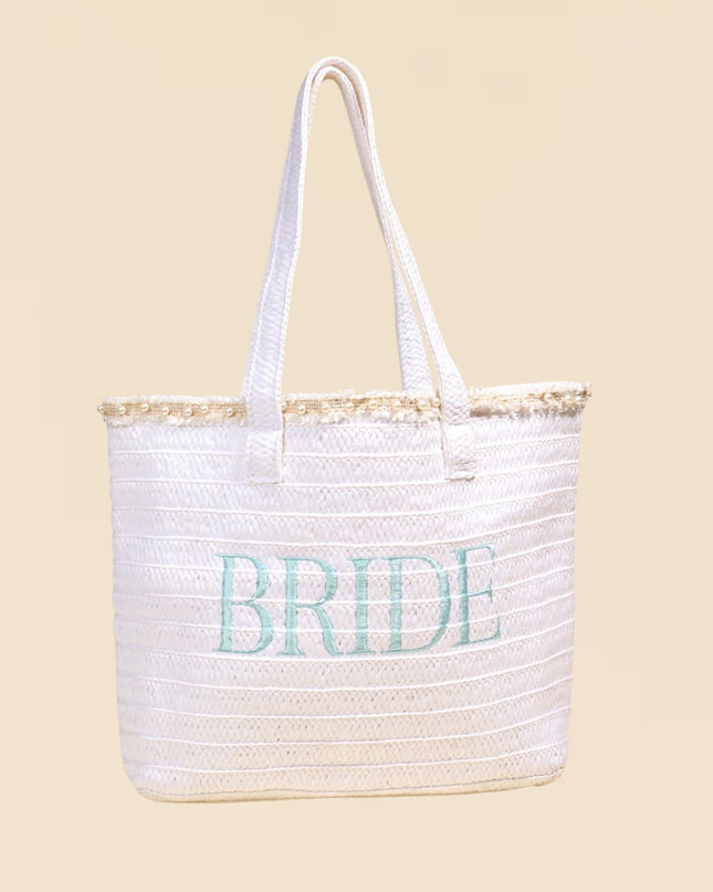 Bride Straw & Sun Tote Bag