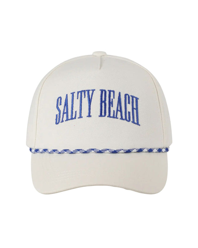 Salty Beach Lettering Embroidered Trucker Hat