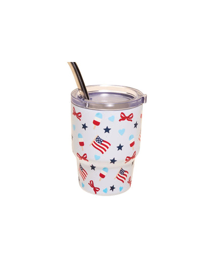 Red White & Bows 2 oz Tiny Tumbler