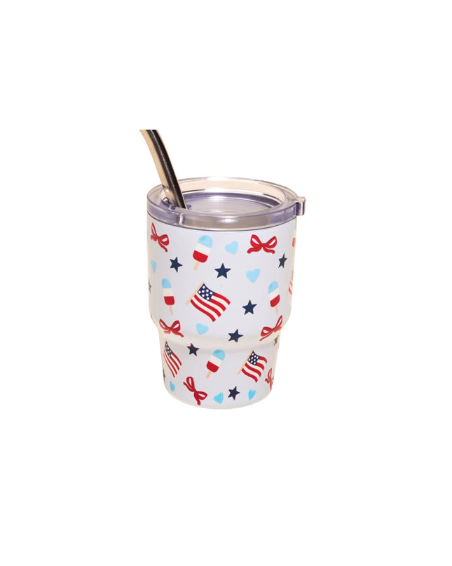 Red White & Bows 2 oz Tiny Tumbler