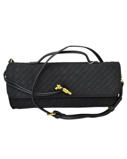 Suede Rectangle Clutch Crossbody Bag
