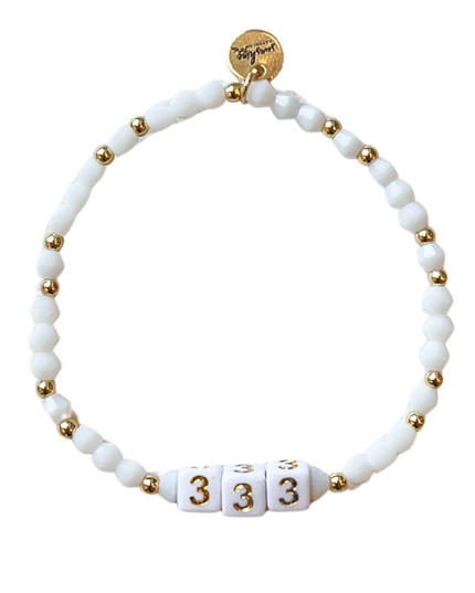 333 Angel Number Block Bracelet