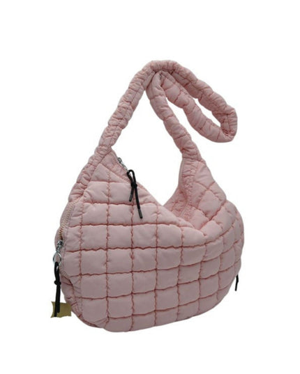 Squared Hardware Detail Single Strap Puffer Tote