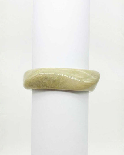 Abstract Square Resin Bangle Bracelet