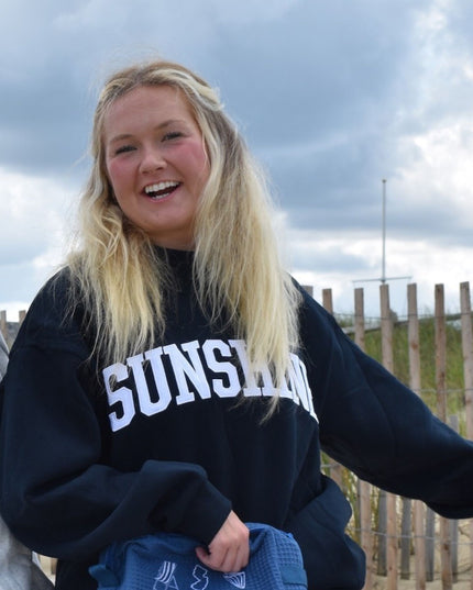 Sunshine Embroidered Mock Neck Sweatshirt
