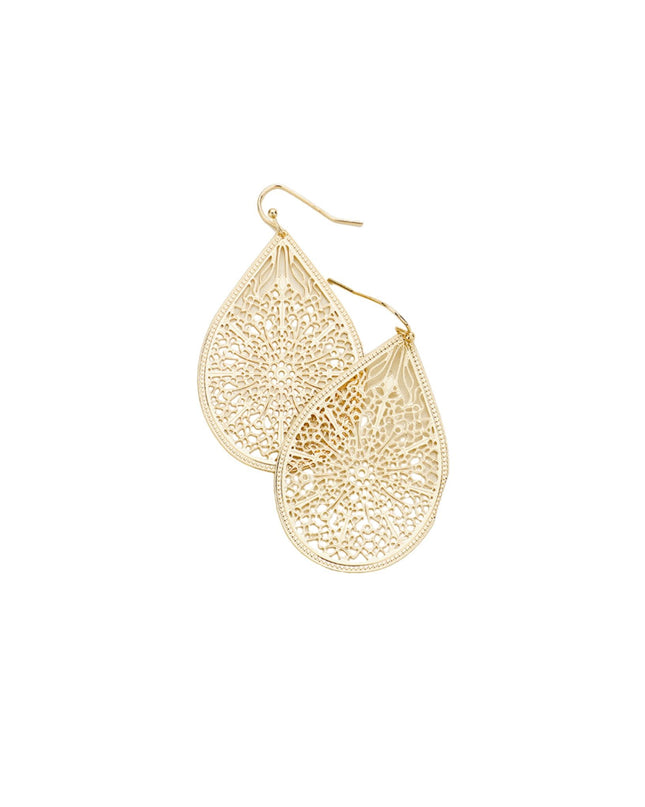 Filigree Teardrop Earrings