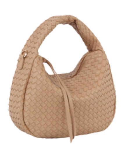 Braided Leather Shoulder Bag