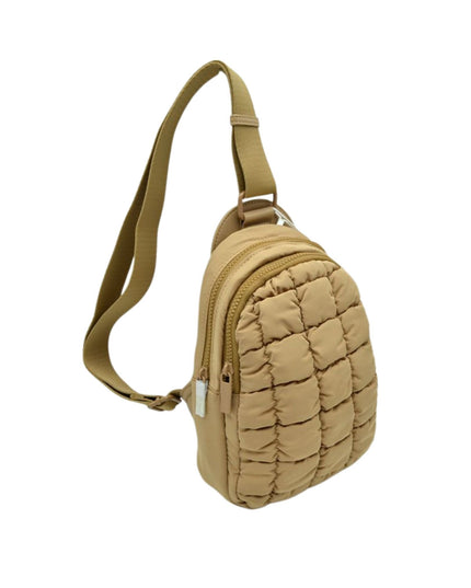 Square Quilted Puffer Sling Bag