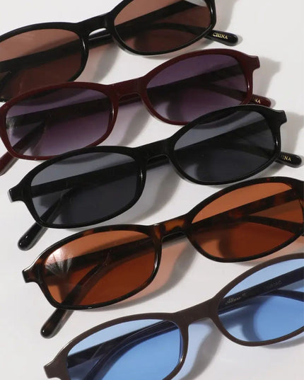Slim Square Frame Sunglasses