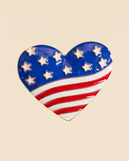 Americana Heart Timeless Brooch